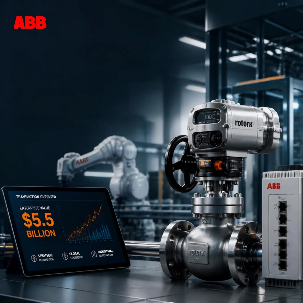 ABB Expands Automation Offering in $5.5 Billion Rotork Deal