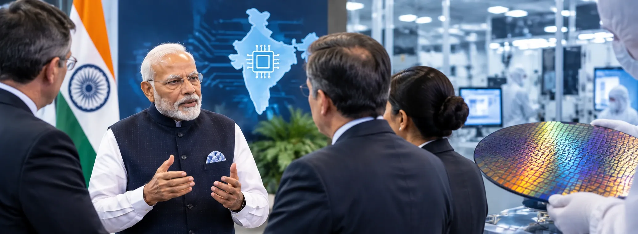 Modi Courts Investors With India’s $30 Billion Chipmaking Push